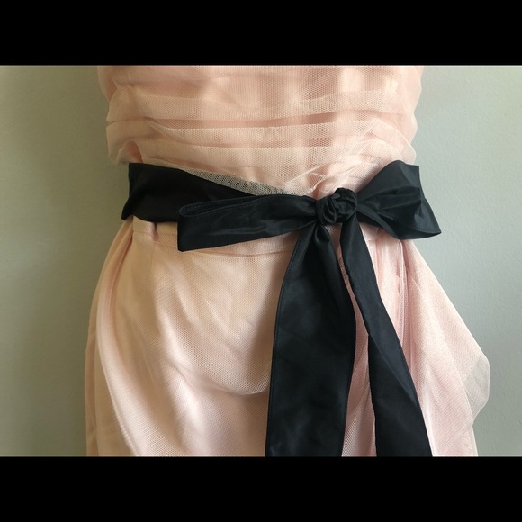NWT Blush Pink w/ Black Bow Belt - Picture 4 of 8